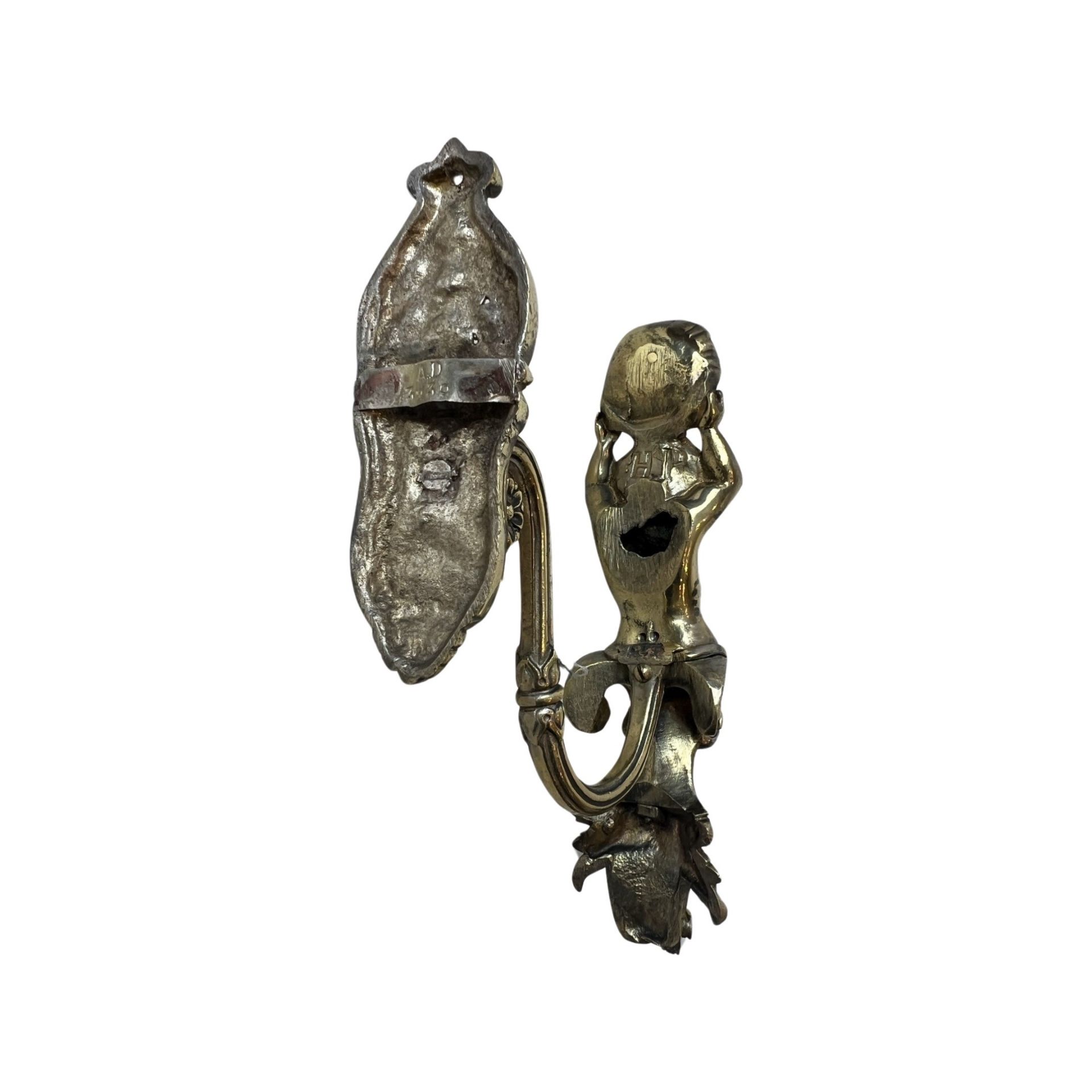 A PAIR OF LATE 19TH CENTURY FRENCH BRONZE CURTAIN TIE BACKS - Image 6 of 7