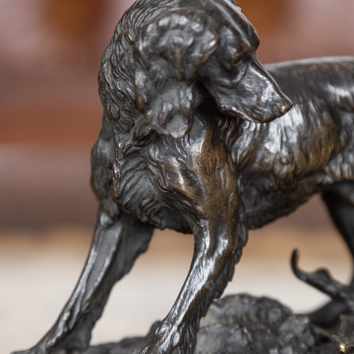 JULES MOIGNIEZ (1835-1894): A BRONZE MODEL OF A SETTER WITH HARE - Image 10 of 16