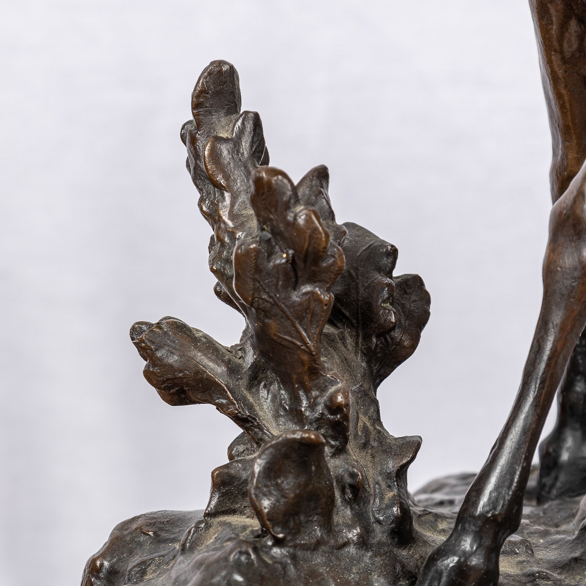 PROSPER LECOURTIER (1851-1925): A 19TH CENTURY BRONZE OF A STAG AND DOE - Image 5 of 22