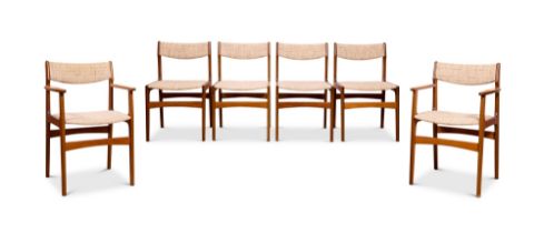 A SET OF SIX ANDERSTRUP MOBELFABRIK TEAK DINING CHAIRS