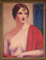 CORYDON G SNYDER (AMERICAN, FL. EARLY 20TH C): NUDE, C. 1927