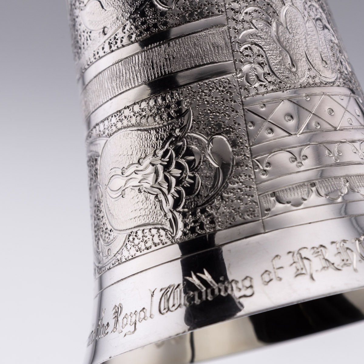 A ROYAL WEDDING SOLID STERLING SILVER NOVELTY WAGER CUP, LONDON, C. 1973 - Image 22 of 23