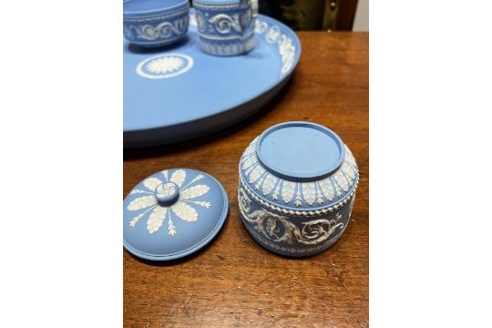 WEDGWOOD: A RARE JASPERWARE NEO-CLASSICAL STYLE CABARET SET - Image 15 of 21