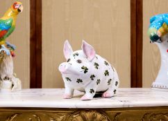 A LARGE AND RARE WEMYSS 'SHAMROCK' PIG