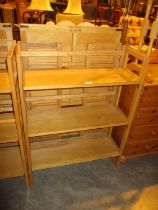 Pair of Folding Bookshelves