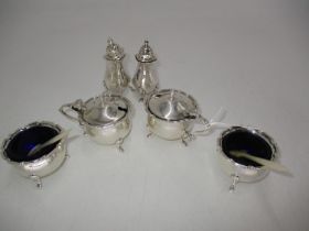 Collection of 6 Silver Condiments