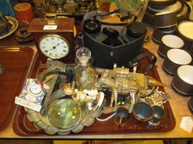 Swift 8x40 Binoculars, Sewills Clock, Watches, Jewellery etc