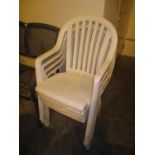 Set of 4 Plastic Garden Chairs and a Table