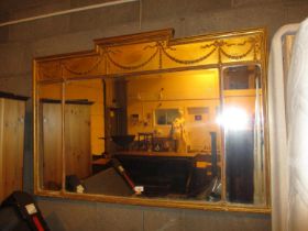 Gilt Frame Overmantel Mirror, 82x122cm