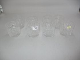 Set of 8 Crystal Whisky Tumblers