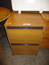 Two Drawer Filing Cabinet with Key