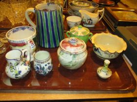 Small Satsuma Vase and Other Ceramics