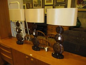 Set of 3 Modern Table Lamps