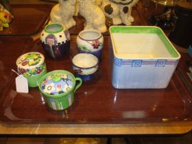 Collection of 6 Pieces of Scottish Bough Hand Painted Pottery, 2 by Ra, 3 by CCA and 1 by JEH