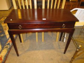 Stag Minstrel Single Drawer Side Table, 92cm