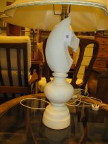 Large Table Lamp in the Form of a Chess Piece