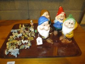 Four Disney Dwarves and Wade Whimsies