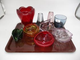 Selection of Coloured Glasswares