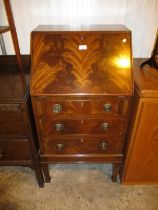 Reproduction Mahogany Bureau, 53cm