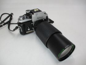 Nikon F Camera 7422018 with Makinon Zoom Lens 781900