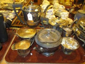 Silver Plated 4 and 3 Piece Tea Services