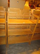 Pair of Folding Bookshelves