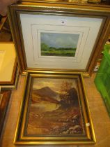 Billy Gray Painting Near Cavengarden Ireland No. 2, along with a Highland Scene Oil Painting