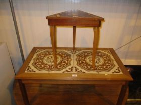Teak and Tiled Coffee Table and a Sorrento Work Box