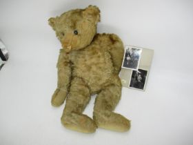 Vintage Jointed Teddy with a Photograph