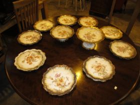 Victorian Porcelain 20 Piece Fruit Service