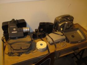 Pair of Dienstglas 6x30 Binoculars 476094 H/6400, Polaroid Camera, Exposure Meter, Flash, Cine