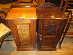 Two Edwardian Bedside Cabinets