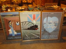 Set of 6 Railway Poster Prints - Venice Simplon Orient Express