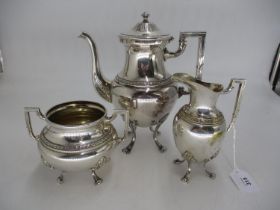Early 20th Century WMF Silver Plated 3 Piece Coffee Service
