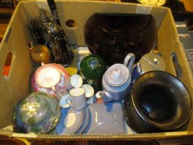 Box of Decorative Ceramics, Glass etc
