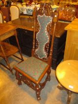 19th Century Walnut Carolean Style Occasional Chair