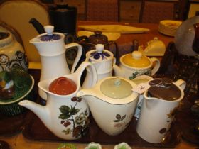 Nine Mid 20th Century Teapots and Coffee Pots