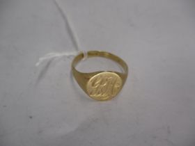 9ct Gold Signet Ring, 4.1g