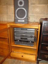 Sony Stereo with Speakers and Cabinet