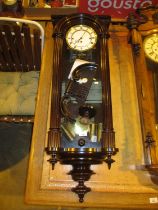 Victorian Vienna Mahogany Case 2 Weight Regulator Wall Clock