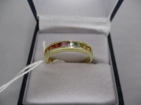 Multi Coloured Sapphire Ring