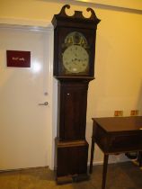 19th Century Mahogany 8 Day Longcase Clock