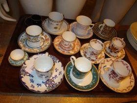 Collection of Cabinet Cups and Saucers