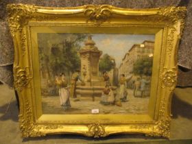 Arthur Trevor Haddon, RBA, 1864-1944, Oil on Canvas, Hall By The Way, 44x59cm
