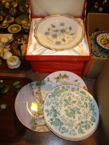 Six Spode Wild Flower Series Plates and Six Others