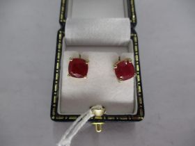 Red Gemstone Earrings