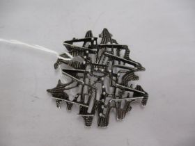 Norway Silver Stylised Brooch by Studio E & P