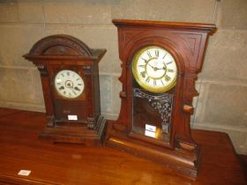 Two Victorian Mantel Clocks