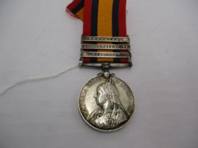 Queens South Africa Medal with 3 Clasps to Col. LJA Chapman R.A.