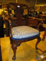 Queen Anne Style Walnut Childs Arm Chair